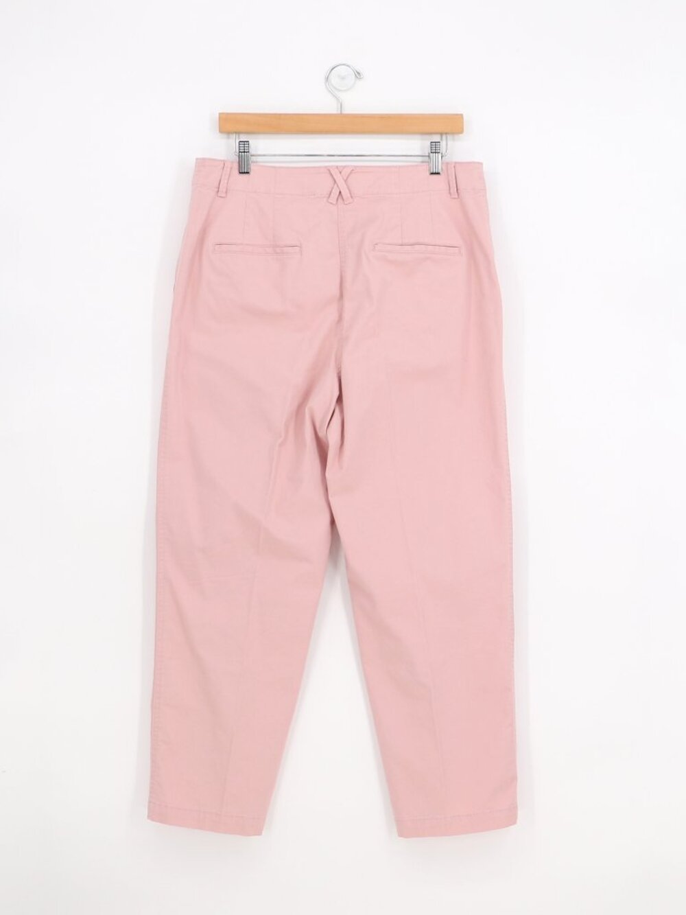 ANN TAYLOR Weekend Seamed Straight Ankle Pant in Dusty Pink Size 12 - Picture 2 of 8